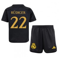 Real Madrid Antonio Rudiger #22 Replica Third Minikit 2023-24 Short Sleeve (+ pants)